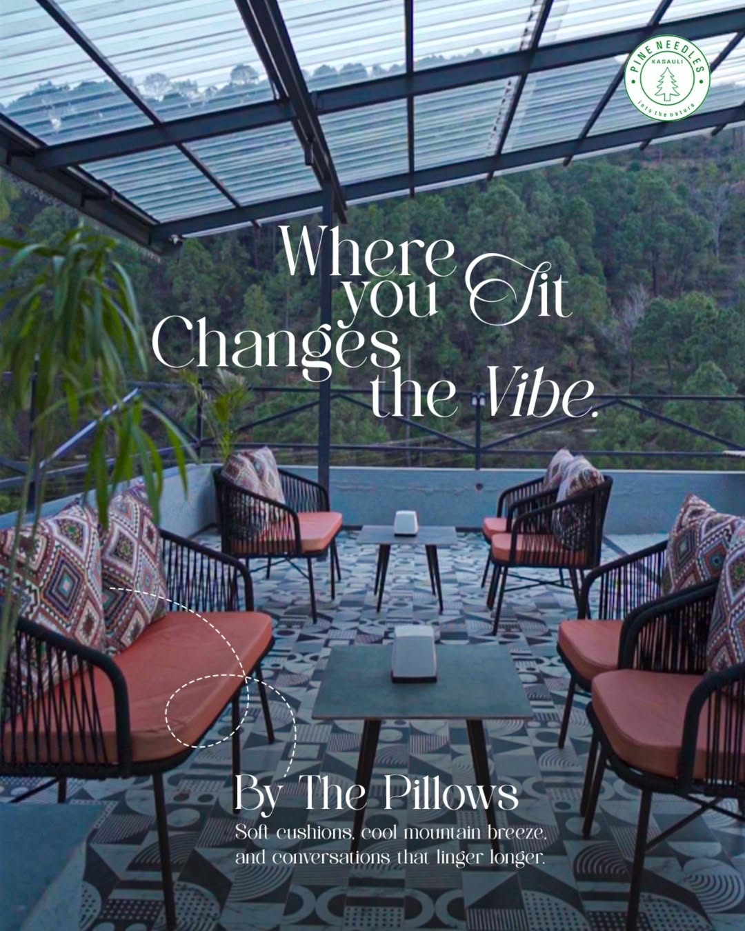 Valley view from the balcony at sunrise