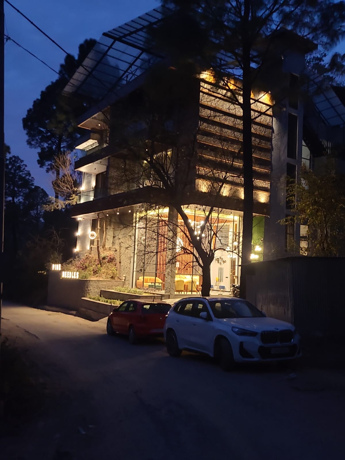 Mountain sunrise view